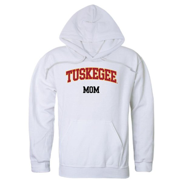 W Republic Products W Republic Products 565-240-WHT-02 Tuskegee University Mom Hoodie; White - Medium 565-240-WHT-02